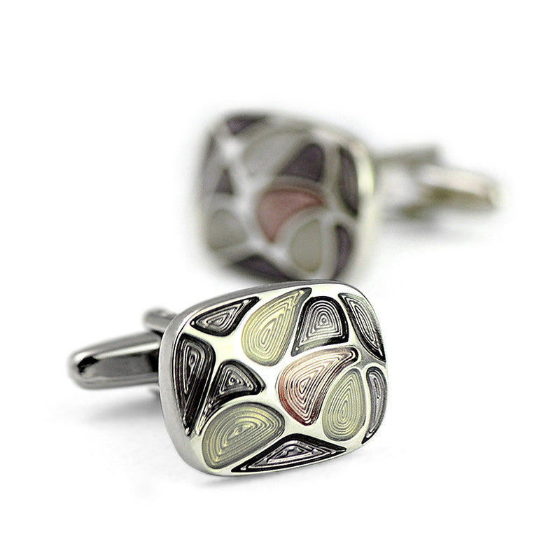 Boutons de chemise en émail bohème