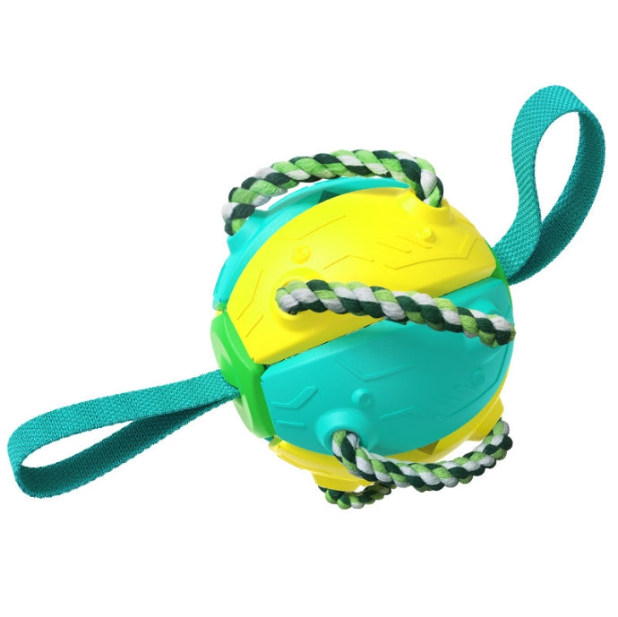 Jouets pour chiens - Football interactif - Jaune et Bleu-1