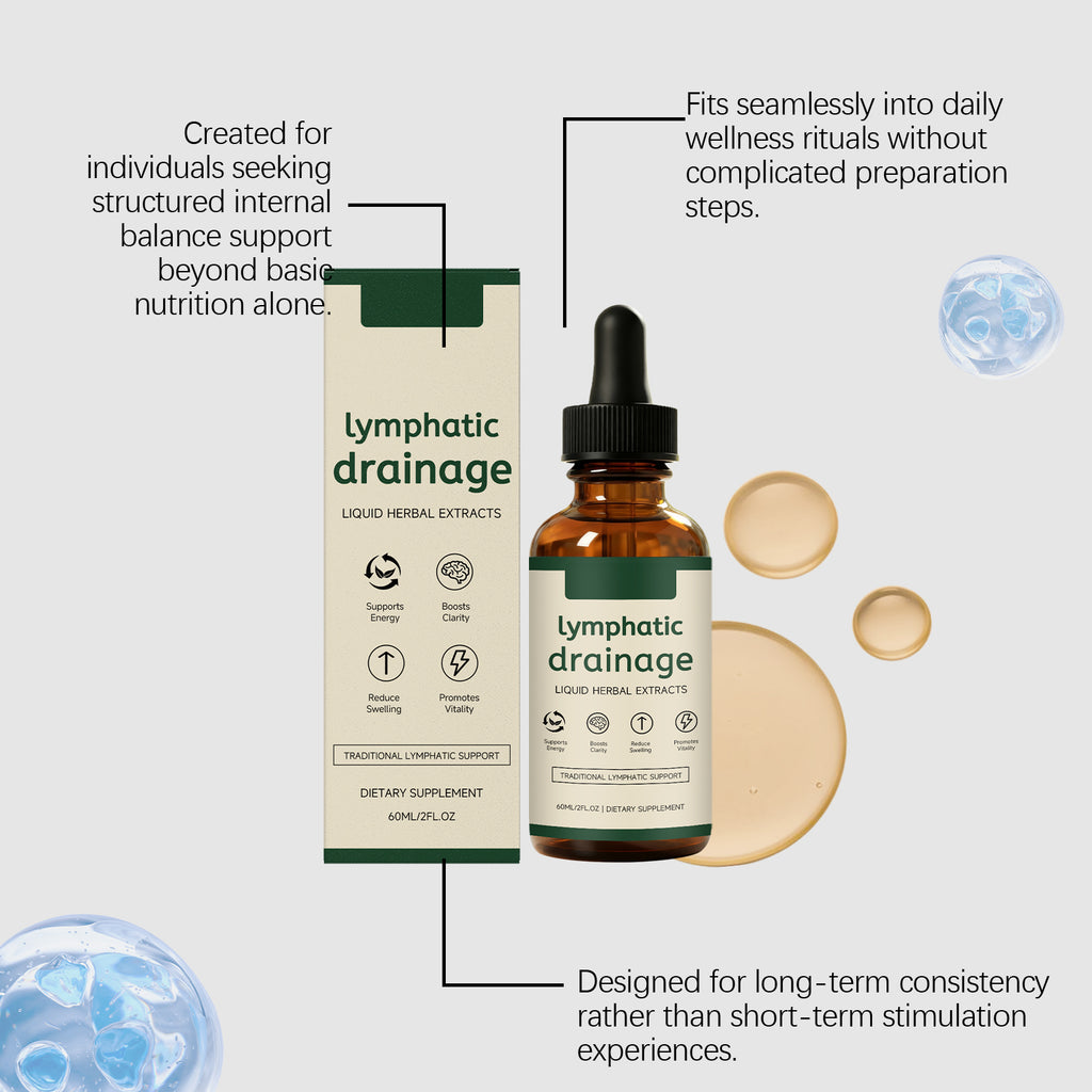 Lymphe soutien de la santé gouttes à base de plantes 60ml boîte