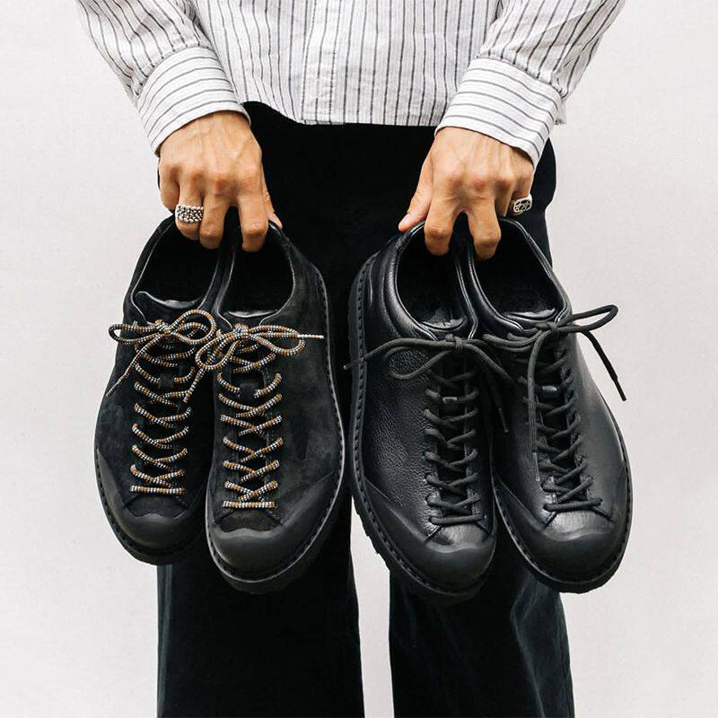 Chaussure en cuir retro pour hommes