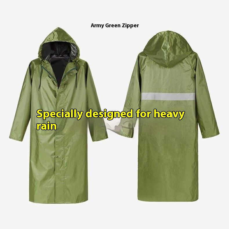 Raincoat Long Full Body Rainproof Adulte Une pièce Homme Une pièce imperméable Raincoat