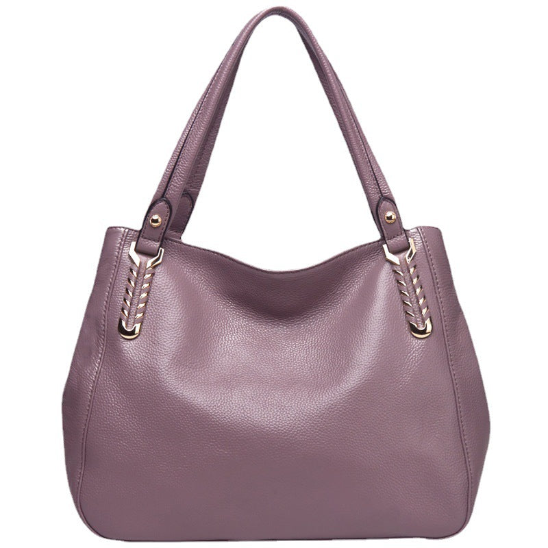 Cuir véritable Sac à épaule polyvalent de grande capacité