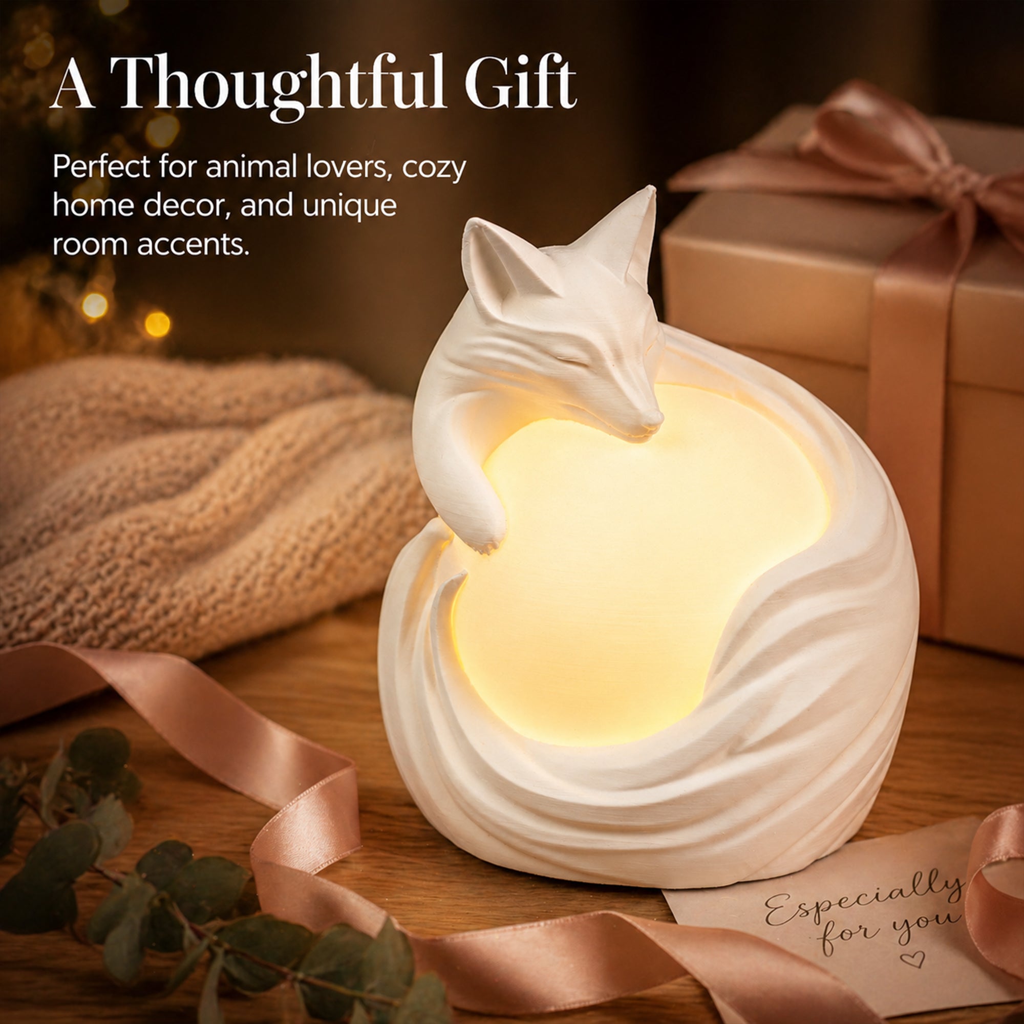 Lampe de table de Fox Imprimée 3D