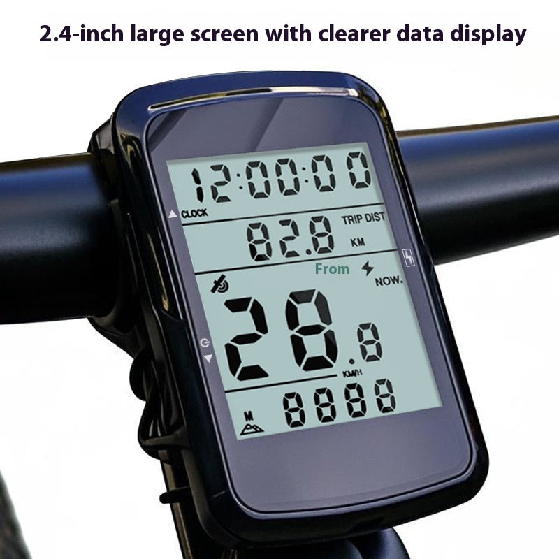 Mountain Bike Cycling Waterproof Wireless Charge Code Meter