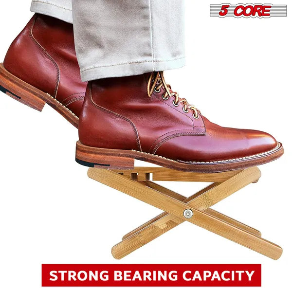 5 pied de guitare de base Tabouret 3 niveau réglable repose-pieds Non-dérapant pied classique en bois portable