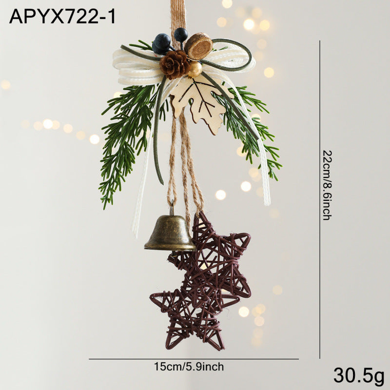 Décorations de Noël Porte suspendu pendentif Bell