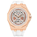 Montre mécanique Hollow tendance avec affichage lumineux et résistance à l'eau pour les hommes
