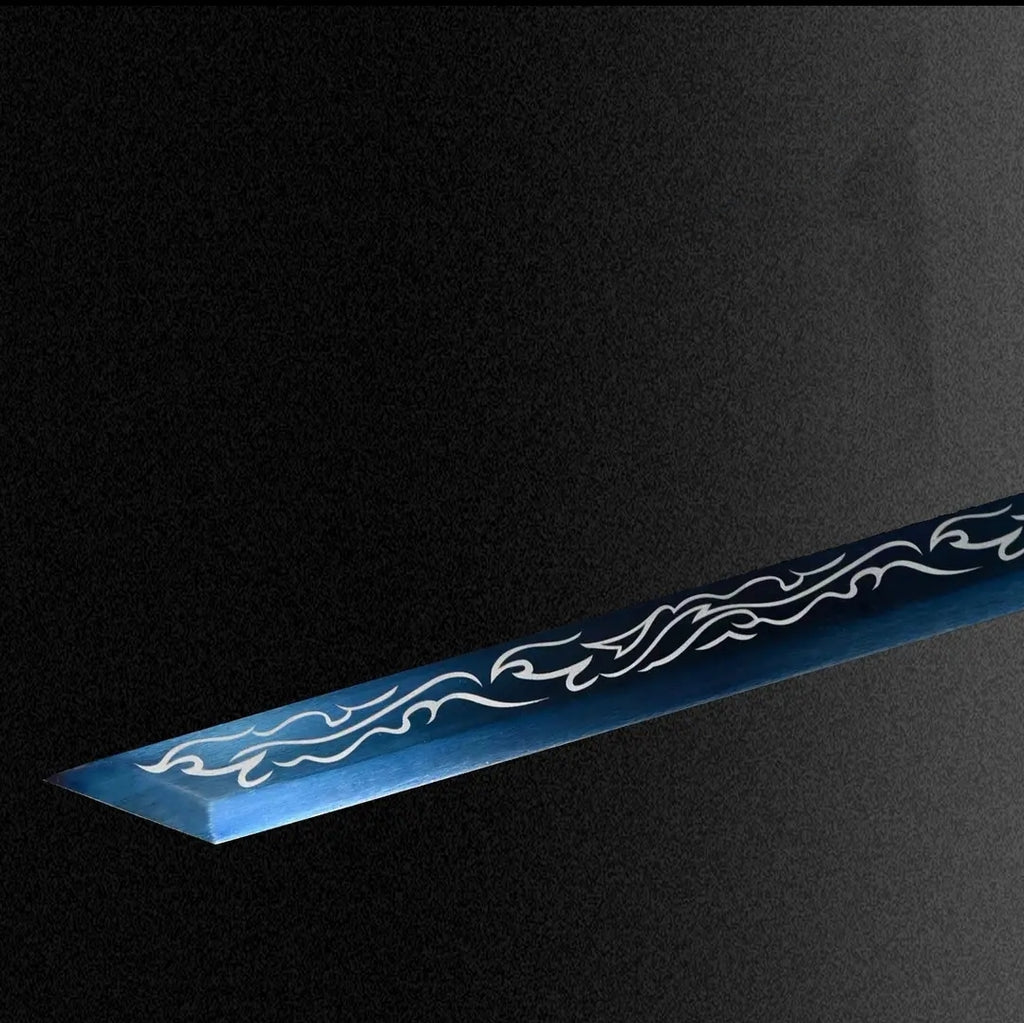 Liuing Integral Tang Dynasty Horizontal Sword Haute Acier Manganèse Auto-Défense Cold Weap