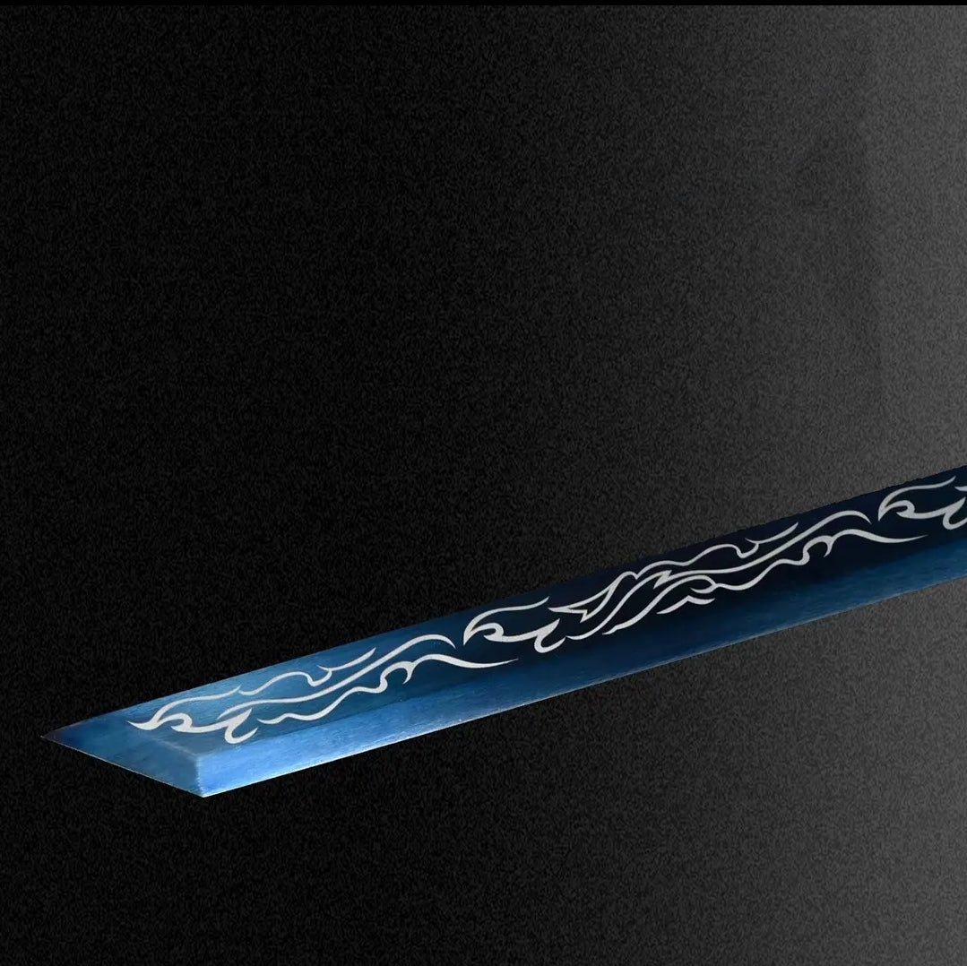 Liuing Integral Tang Dynasty Horizontal Sword Haute Acier Manganèse Auto-Défense Cold Weap