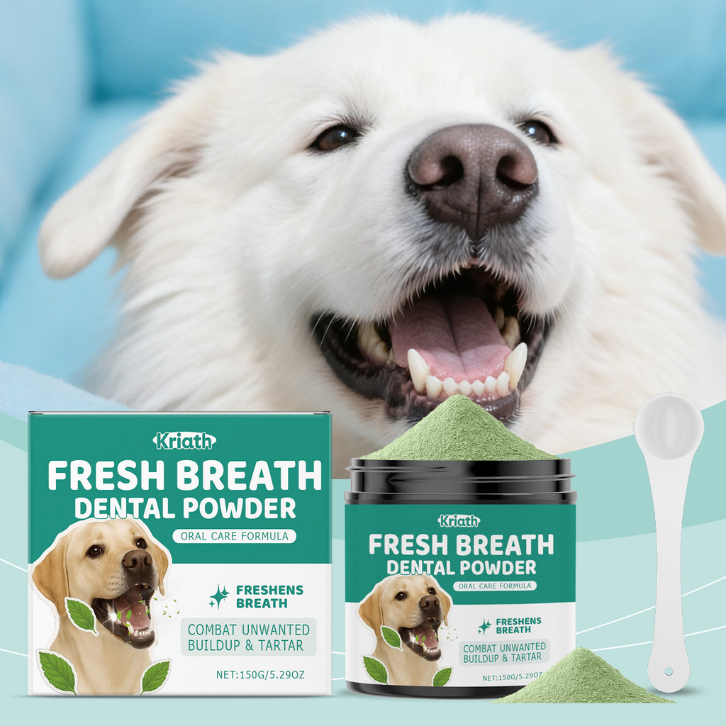 Poudre de nettoyage de dents de chien