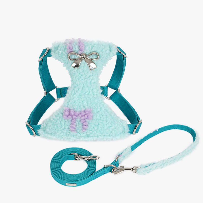 Chien Fleece Vest Cost Strap Pet Hand Holding Rope