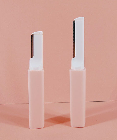 Léger parage de sourcils de luxe-pink-6crd acier inoxydable-2 pièces