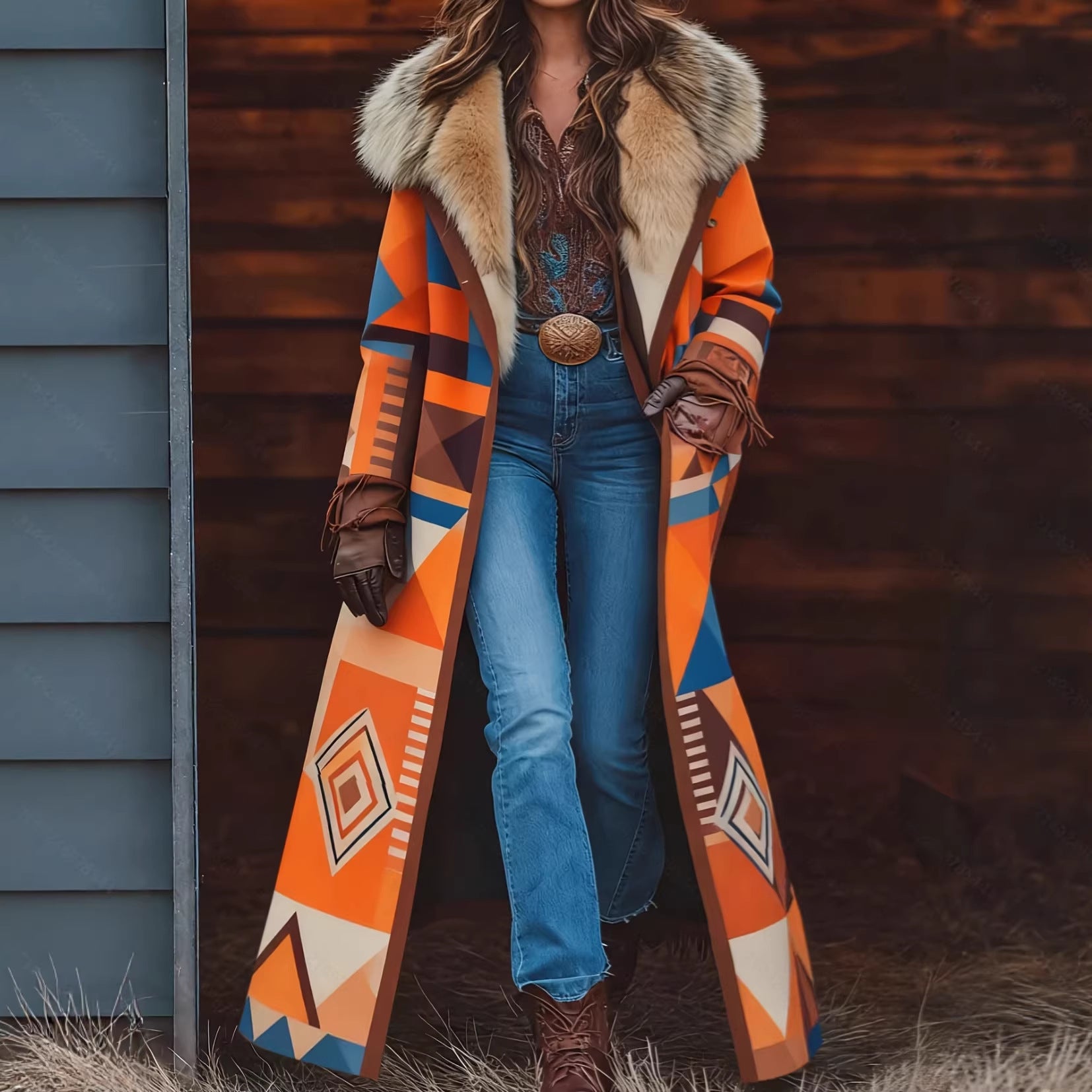Retro-style En peluche brise-vent mode et chaud pour l'automne et l'hiver