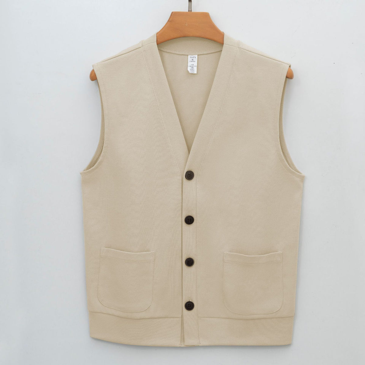 Veste de cardigan casual en couleur solide pour hommes