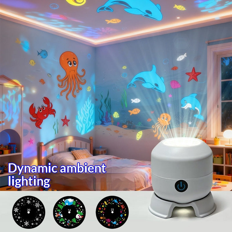 Lumière LED de projection des flocons de neige de Noël