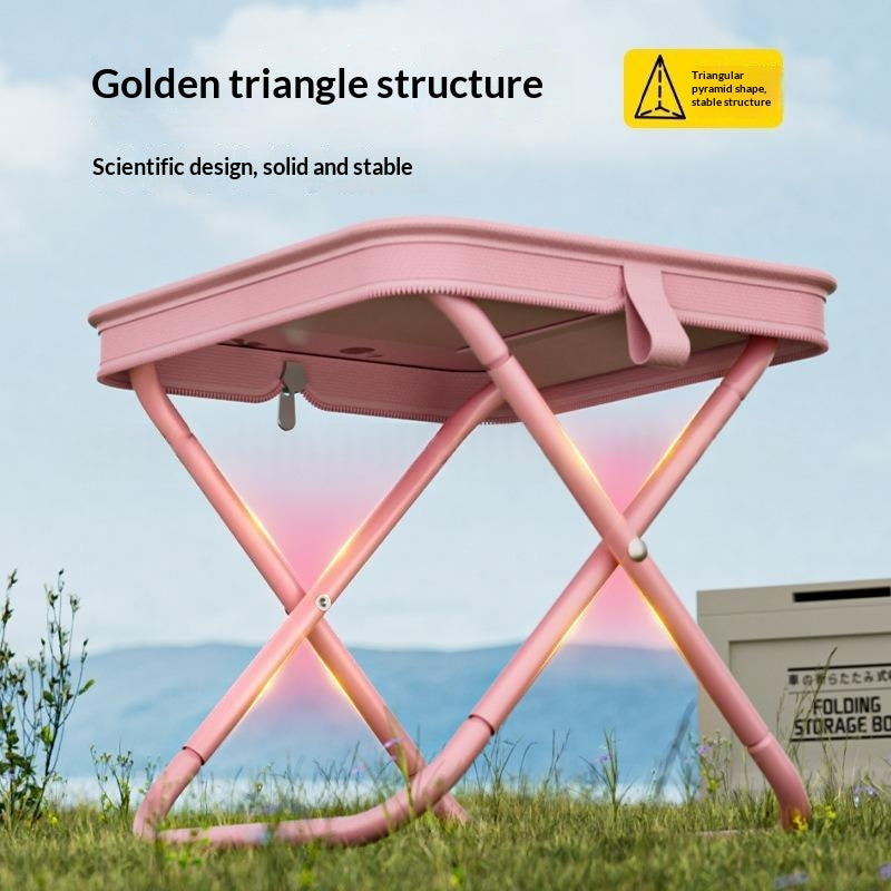 Portable Folding Stool Handbag Style Outdoor Seat Small Bench