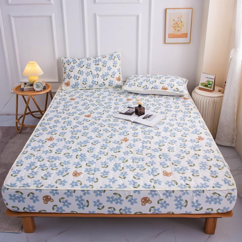 Cotton recouvert anti-dérapant tapis de lit