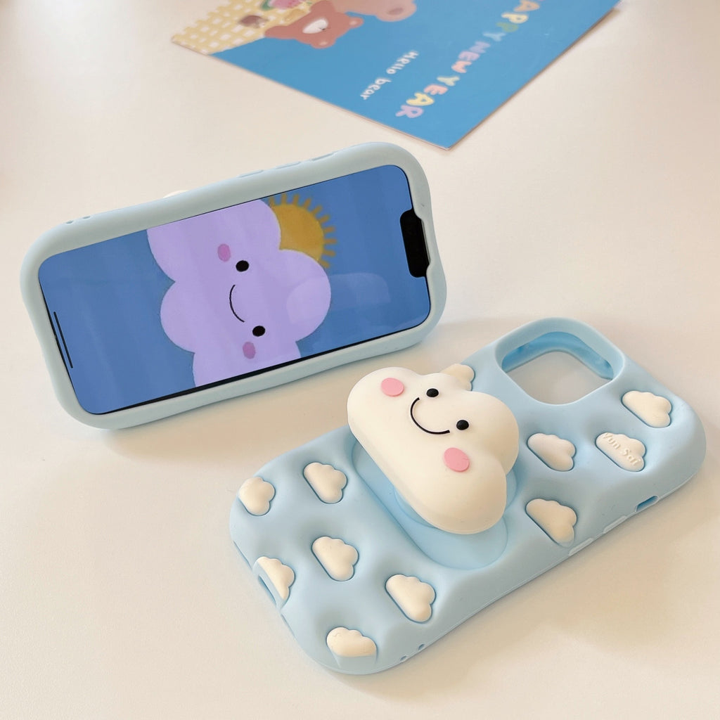 3D Silicone Cloud Design Phone Case