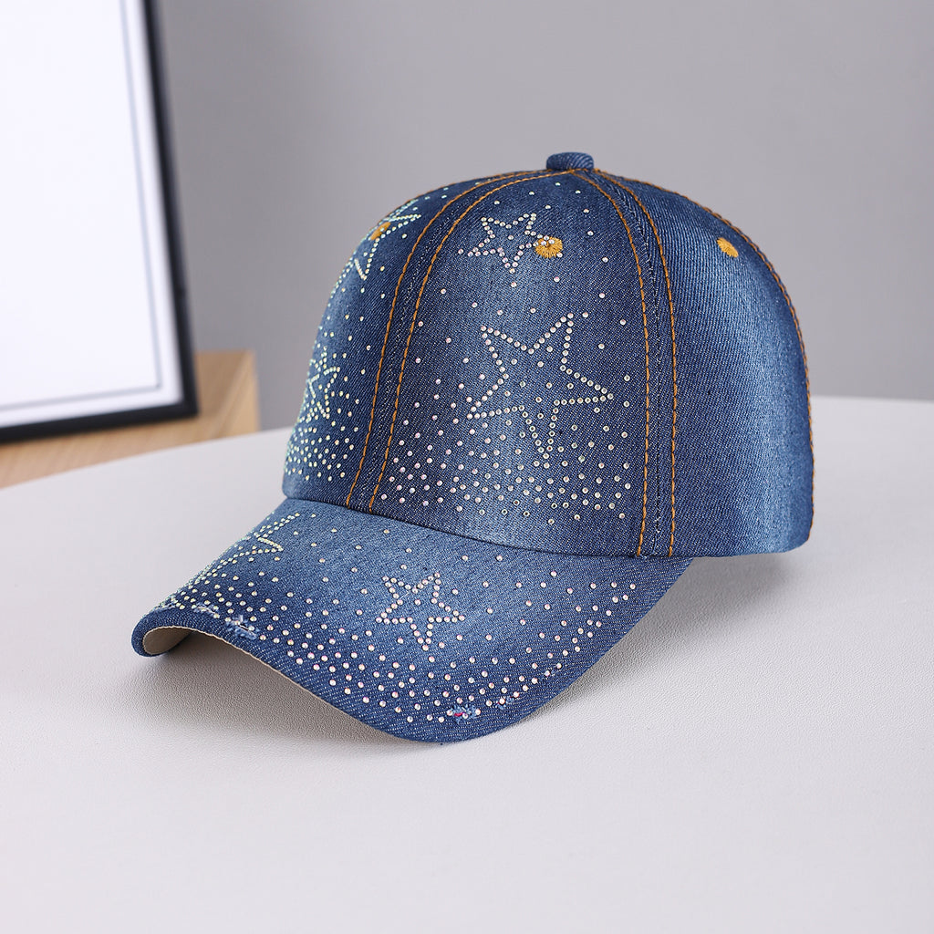 Le printemps et le style d'été de graduation Star-pattern Gradient Full-diamond Brimmed Water-was