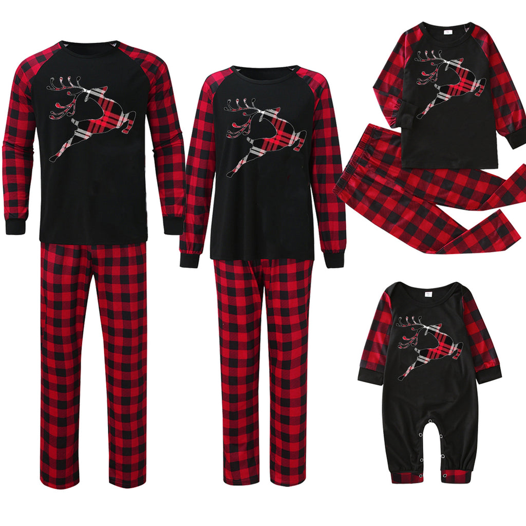 Imprimante de pointage de plaid Vêtements de maison de Noël
