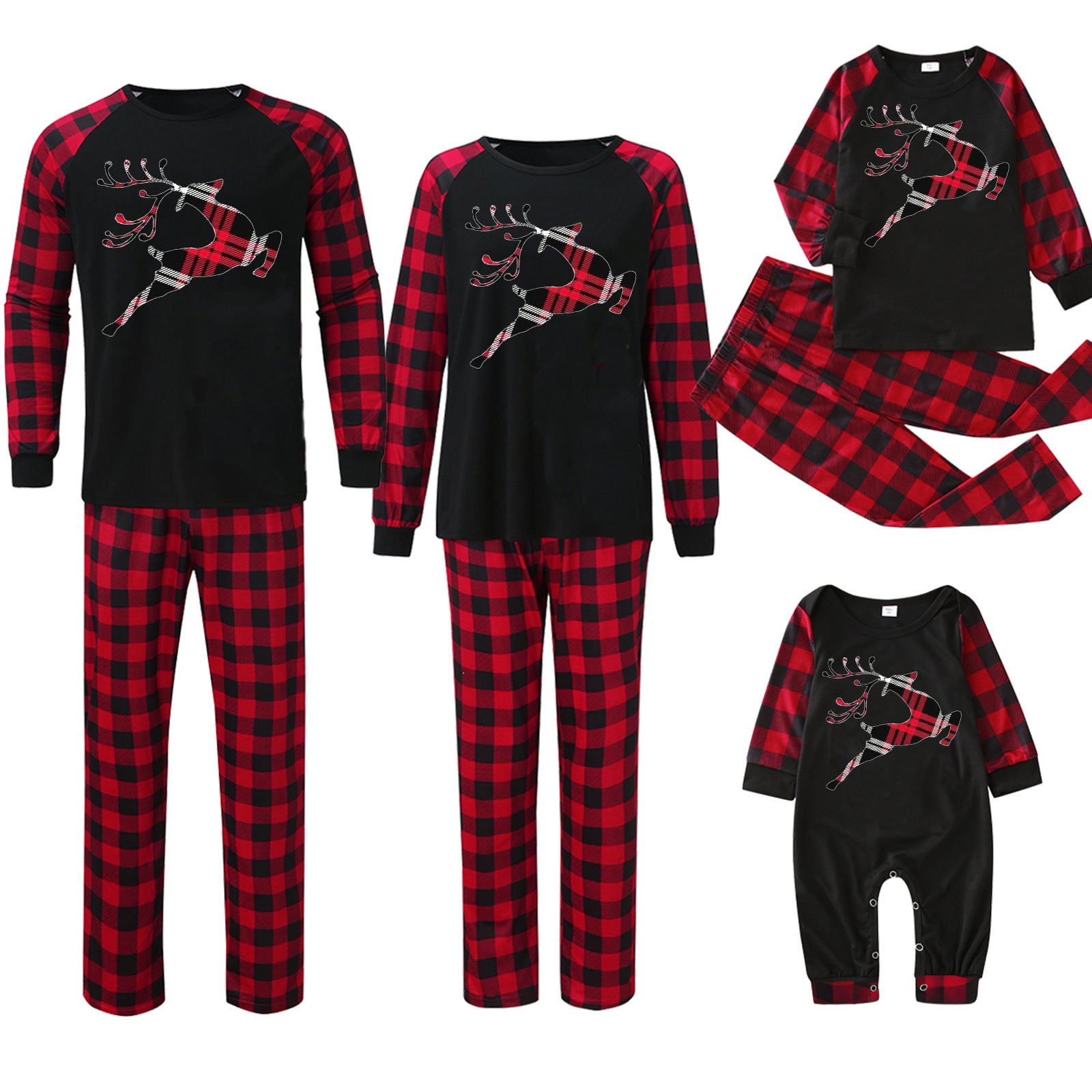 Imprimante de pointage de plaid Vêtements de maison de Noël