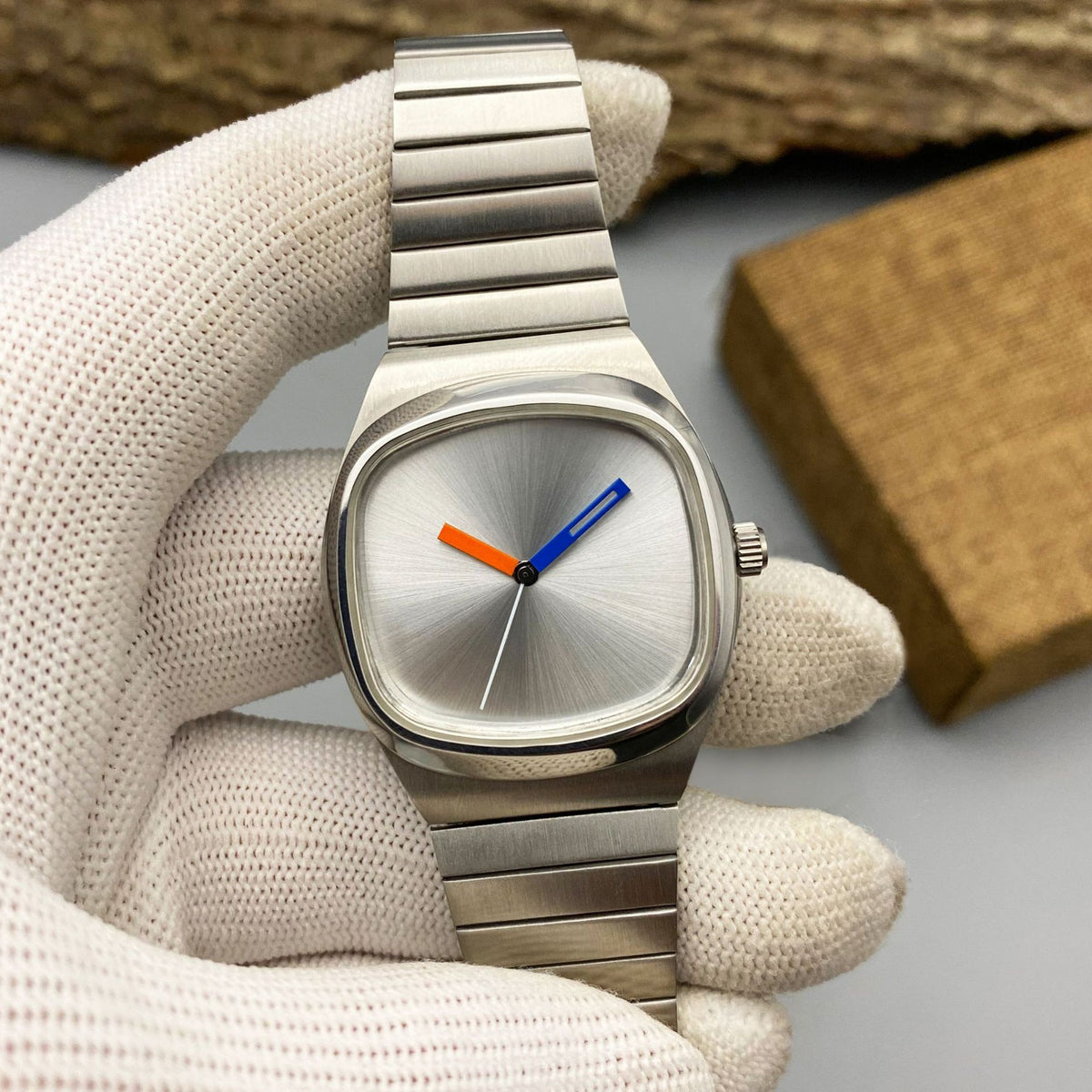 Montre unisexe sans logo, minimaliste pour les jeunes hommes et les femmes