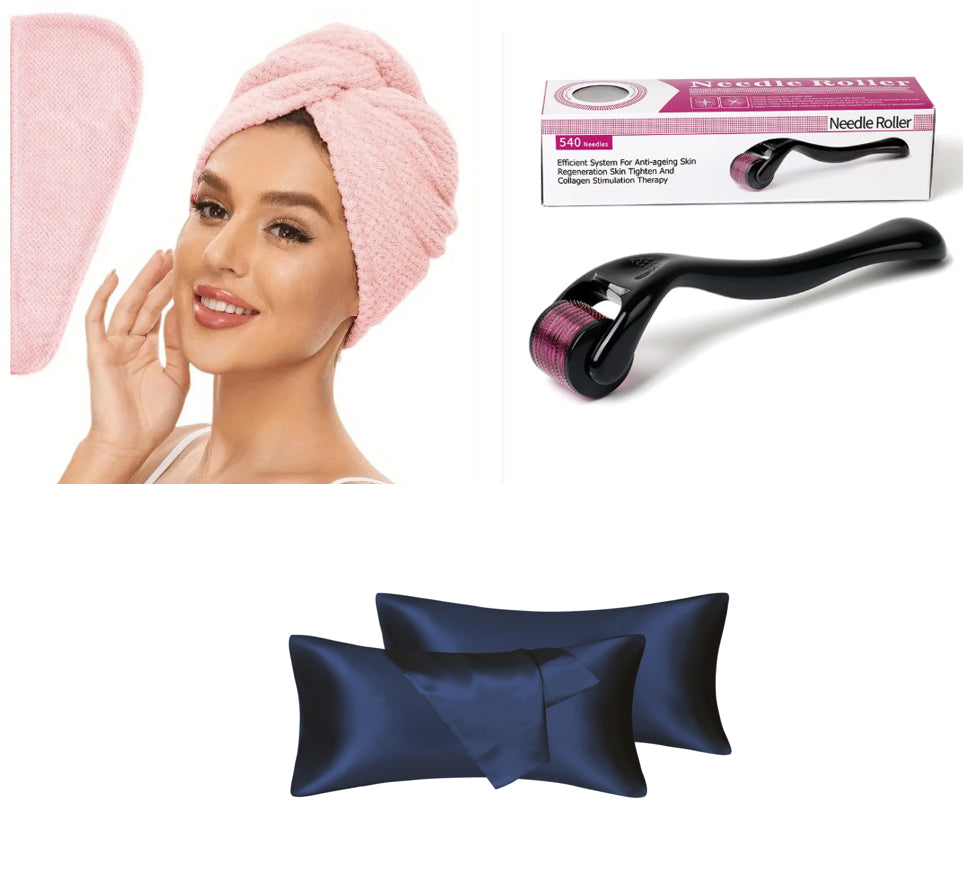 Casquette de séchage des cheveux de Fleece de corail pour femmes