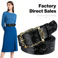 Vintage Ceinture Embossed Femme Mode Accessoire