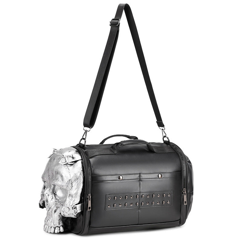 Sacs de voyage portatifs tridimensionnels Tendance Cool Skull Chambre simple
