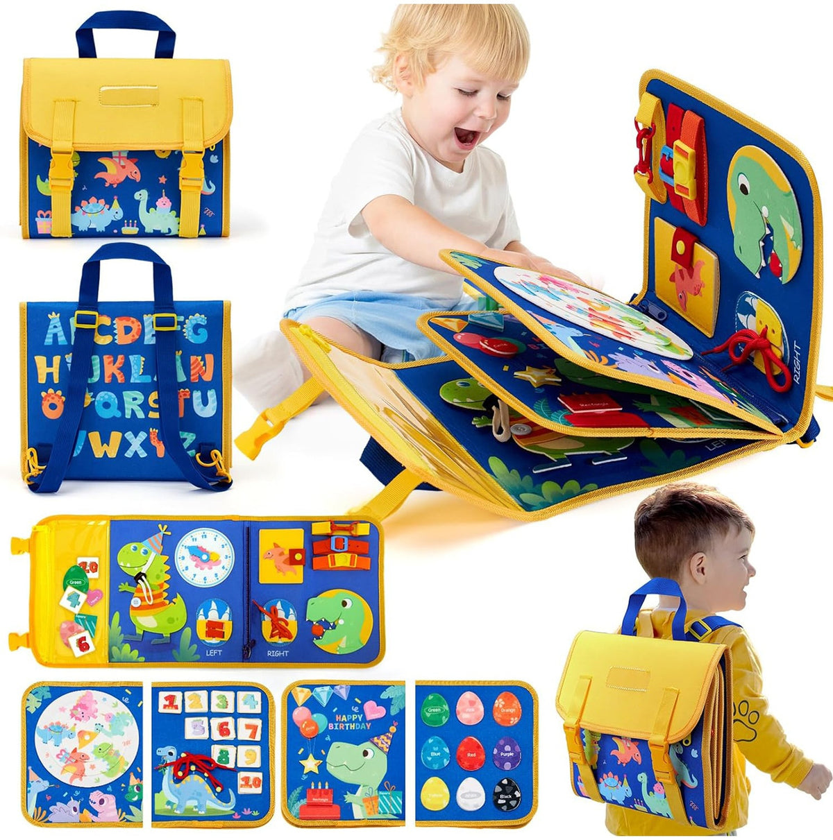 Baby Toy Bag Dress-up Felt Learning Board