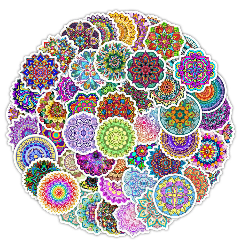 Stickers Bagage Mandala Graffiti Cool Creative Retro Bricolage Téléphone Étanche