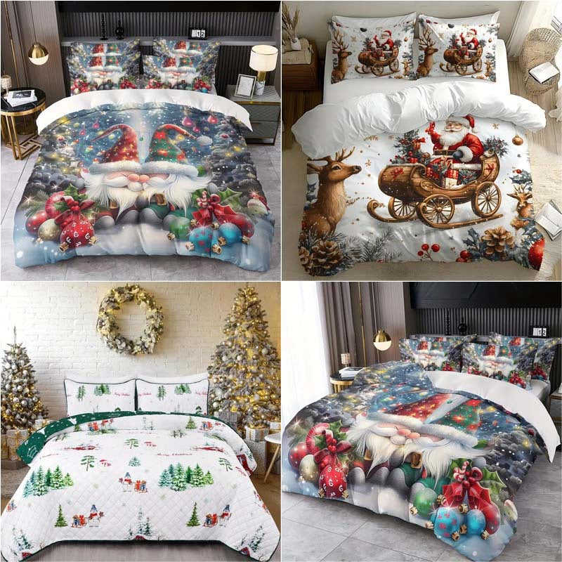 Ensemble de literie 3 pièces de Noël Hiver à vente chaude