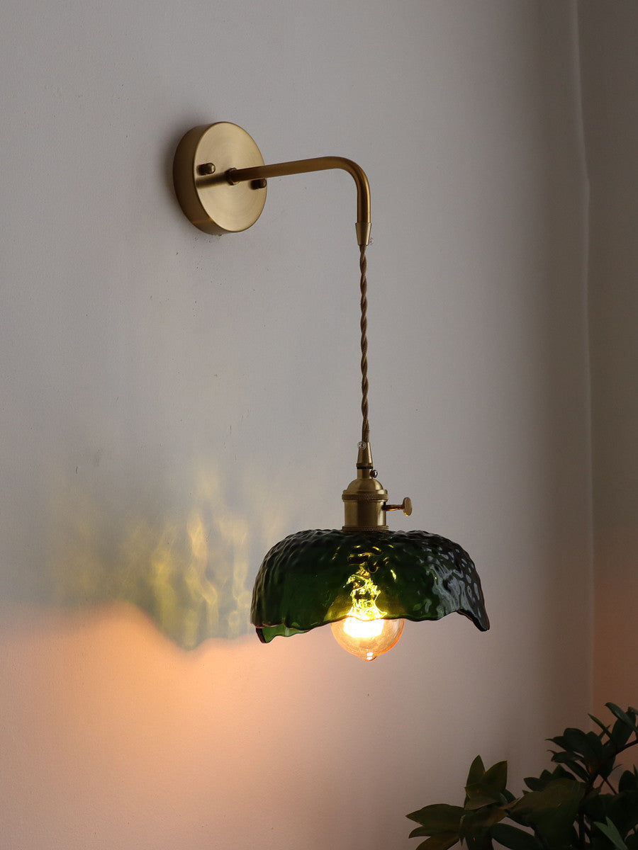 Lampe murale en verre de laiton Chambre simple