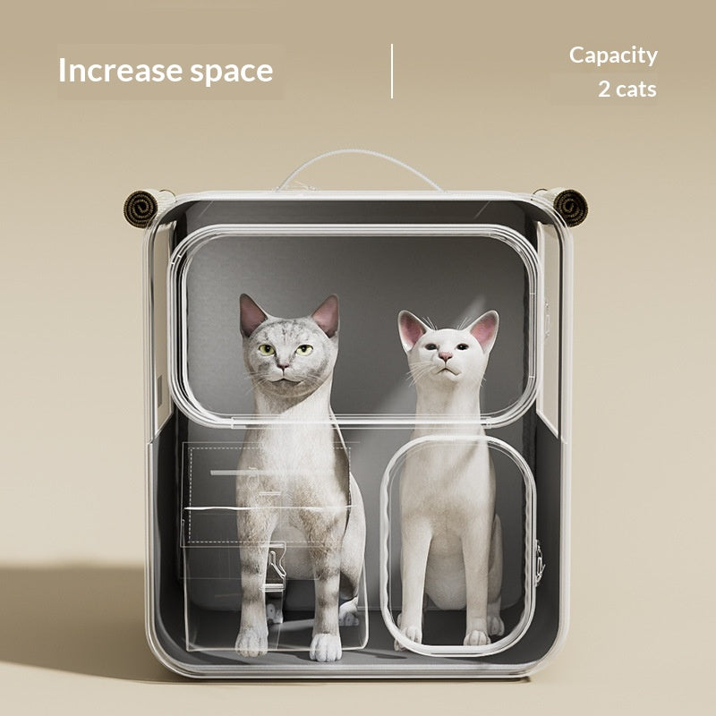 Porte-bagages de grande capacité Cat Carrier avec un sac multifonctionnel