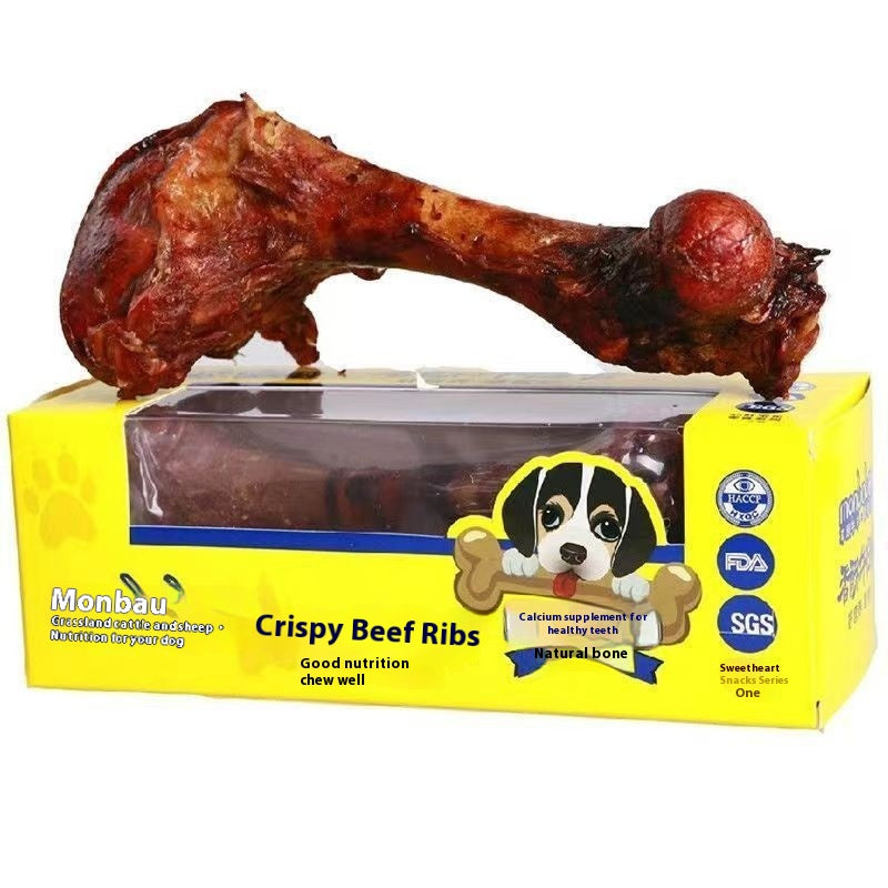 Snacks de chien Molar Long Lasing Boeuf Marrow Bone