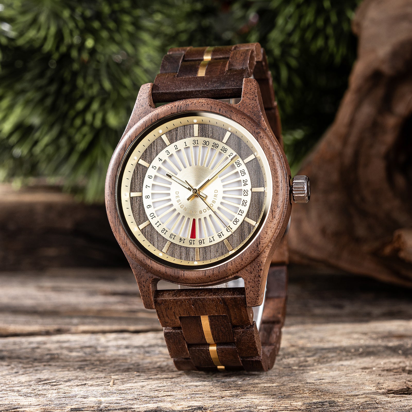 Montre homme en bois