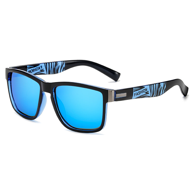 Lunettes de soleil de style boîte pour hommes