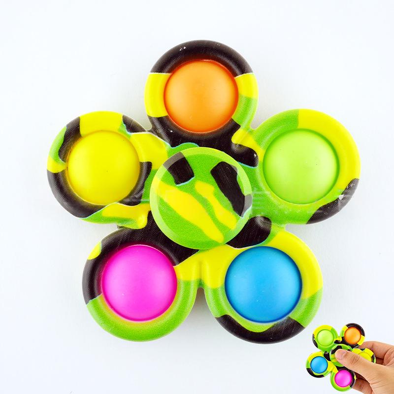 Jouet anti-stress Fidget Spinner avec impression couleur