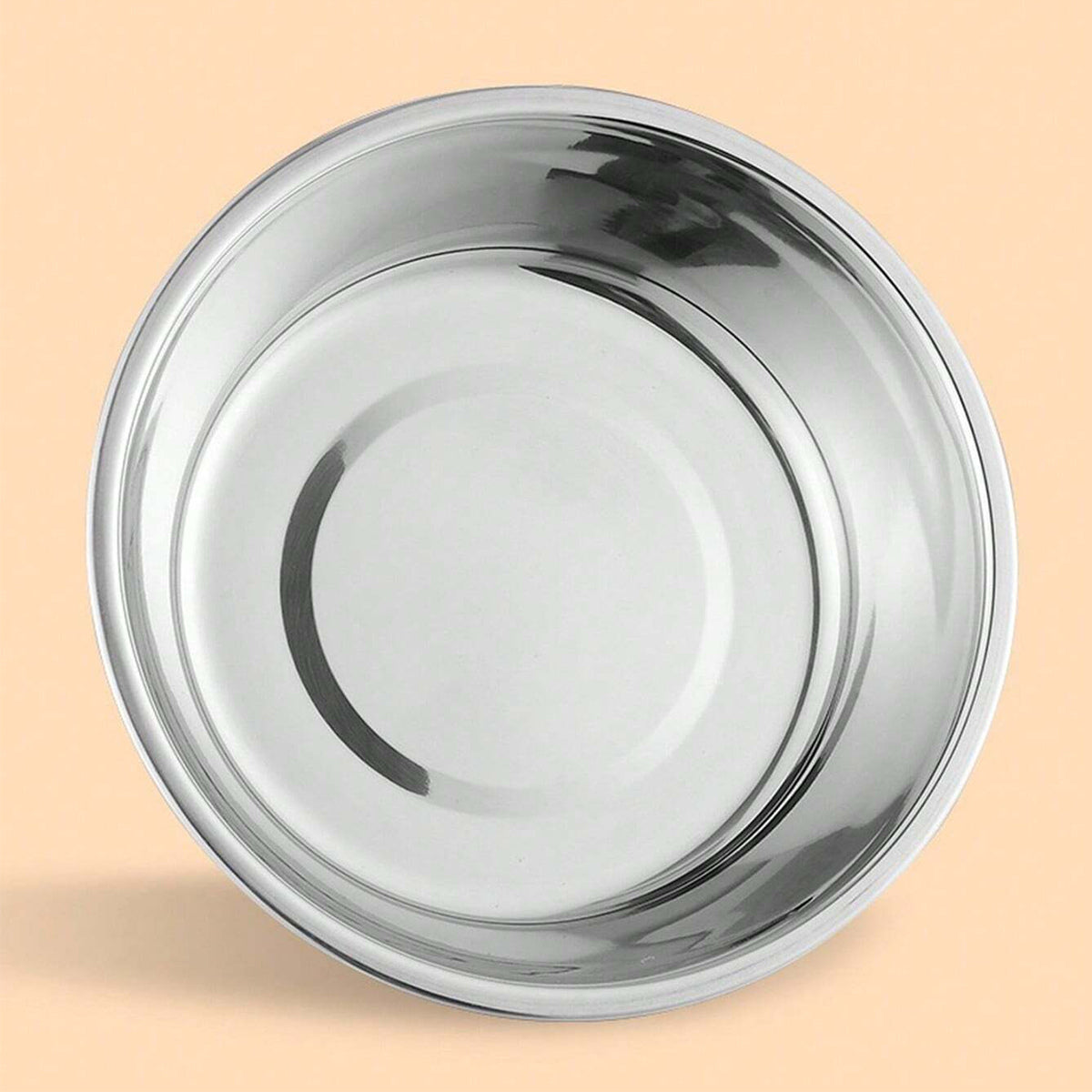 Stainless Steel Pet Bowl - Silver - Diameter 11.1cm - 1
