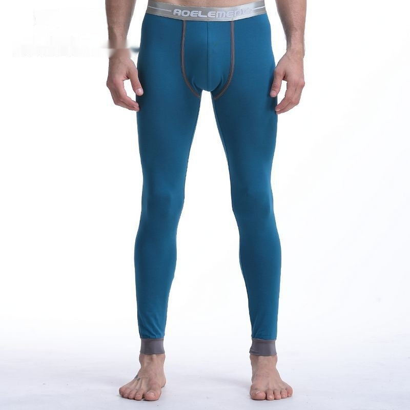 Cotton Slim-fit Leggings thermiques de taille moyenne