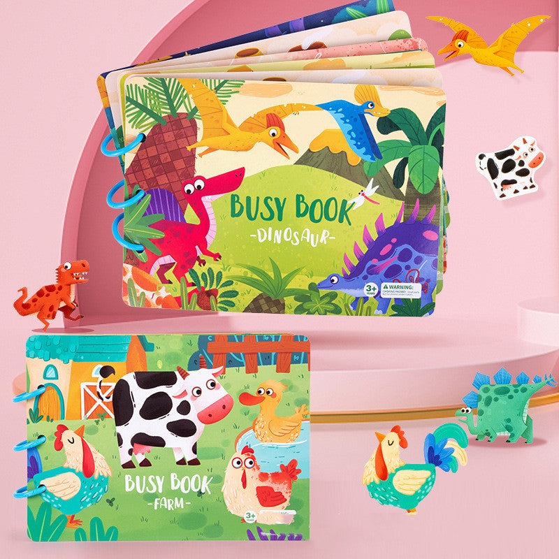 L'éducation des jeunes enfants Educationnel Velcro Hand Tear Pull Book Baby Tranquill Paste Book To
