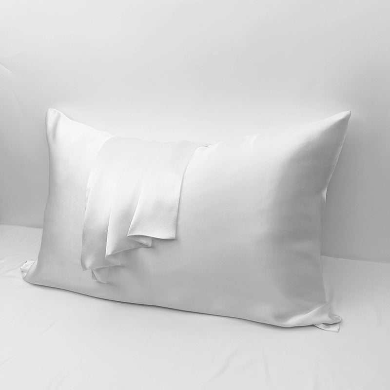 Coussin en soie à double face polyvalent de couleur unie