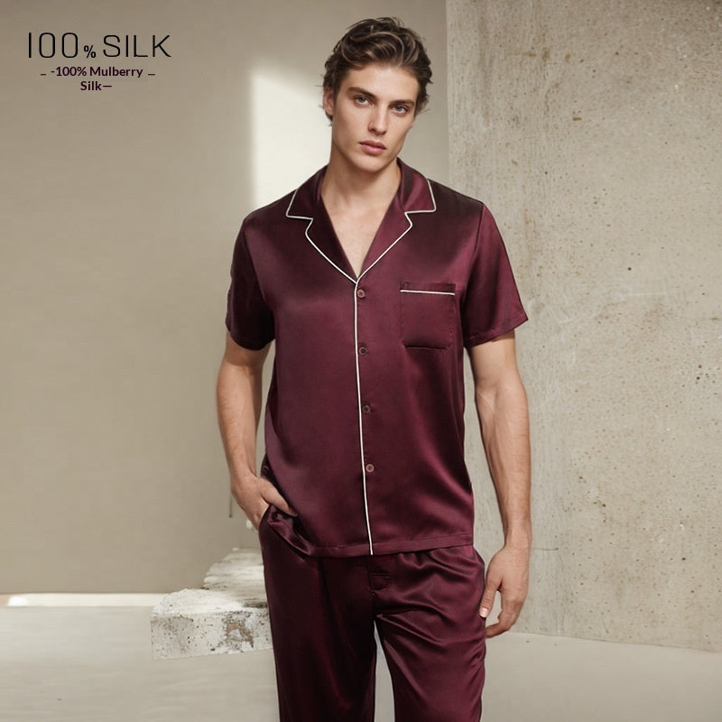 Mumi Pajamas en soie lourde pour les hommes