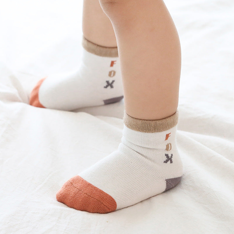 Chaussettes pour enfants en coton peigné