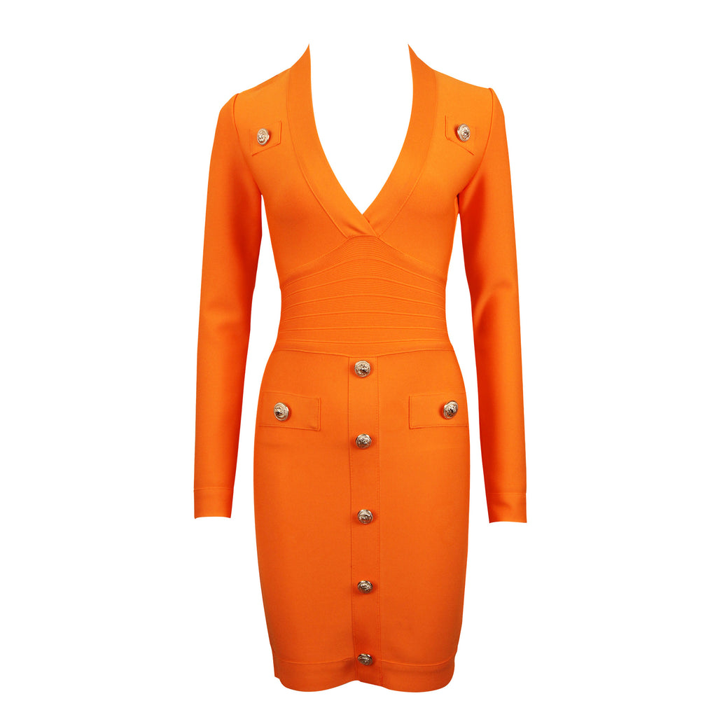 Robe à manches longues à manches longues pour dames minces