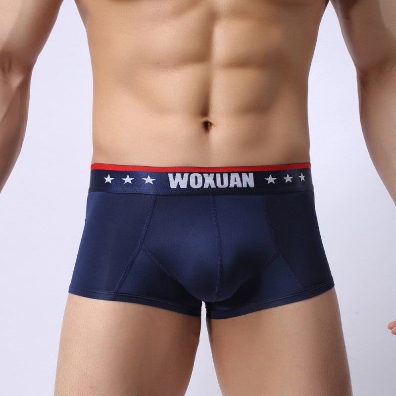 Boxers homme en soie glacée ultra-mince Mode transparente