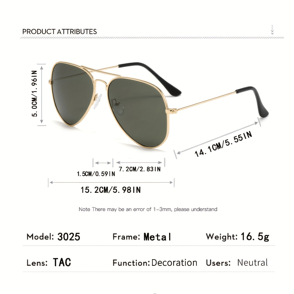 2 paires de Lunettes de soleil Crapaud Pilot Classic