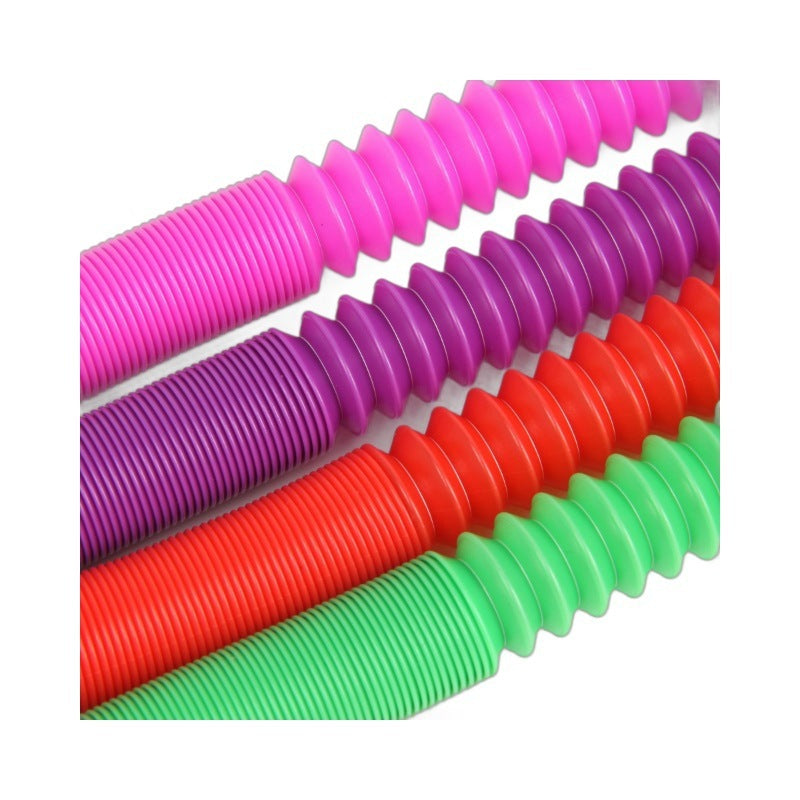 Tube de décompression en plastique ondulé stretch coloré