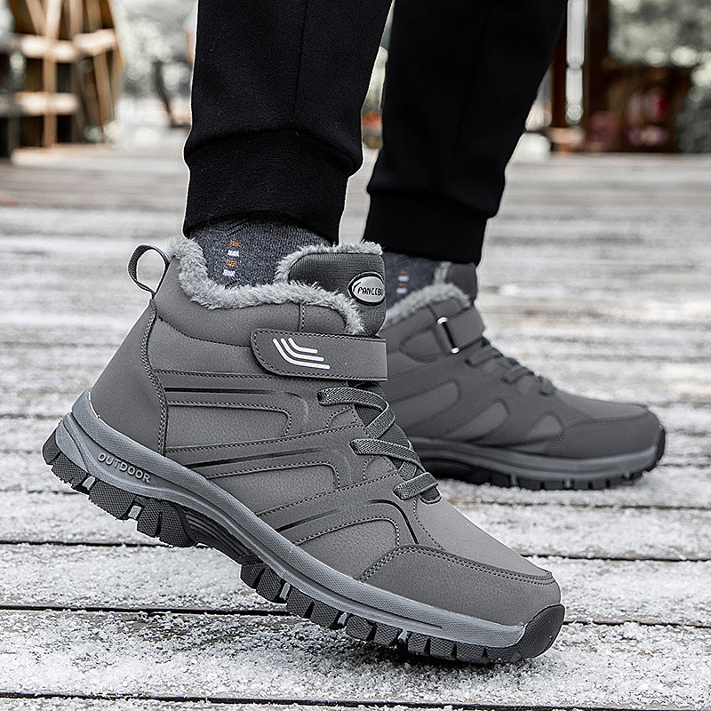 Chaussures de marche en cuir imperméables et âgées