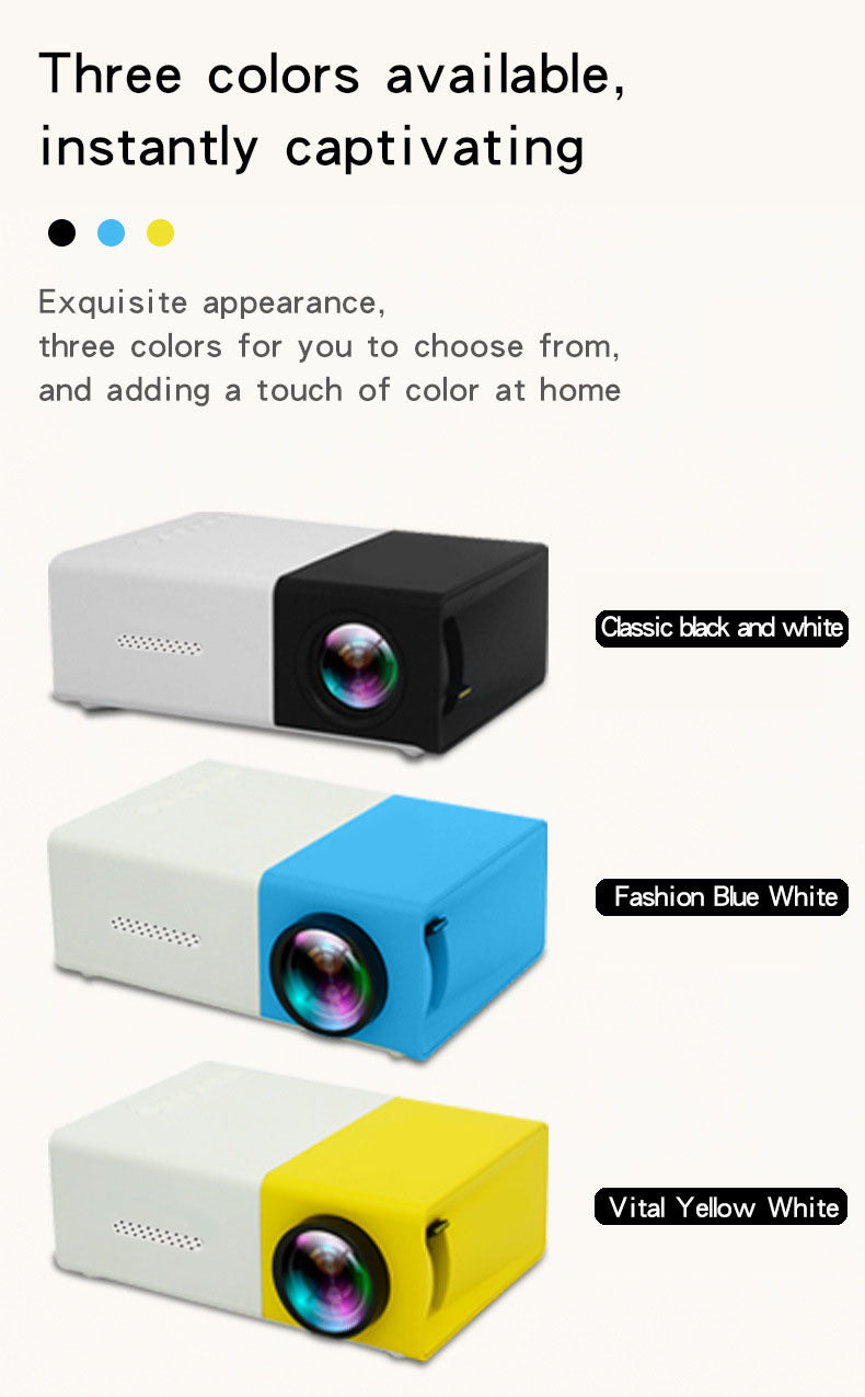 Projecteur mini-portable usine de projection Yg300 Petite Machine Jaune HD Accueil Recommander Pr